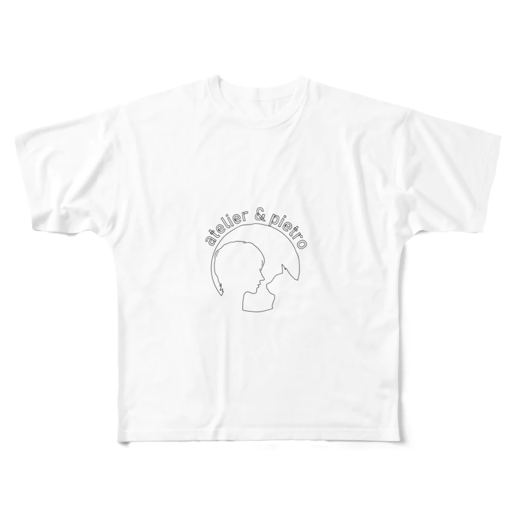 あとぺと🗣🐈atopetoのoshima white フルグラフィックTシャツ