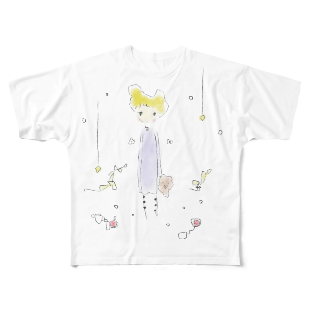 コーラルの天使の子 フルグラフィックTシャツ