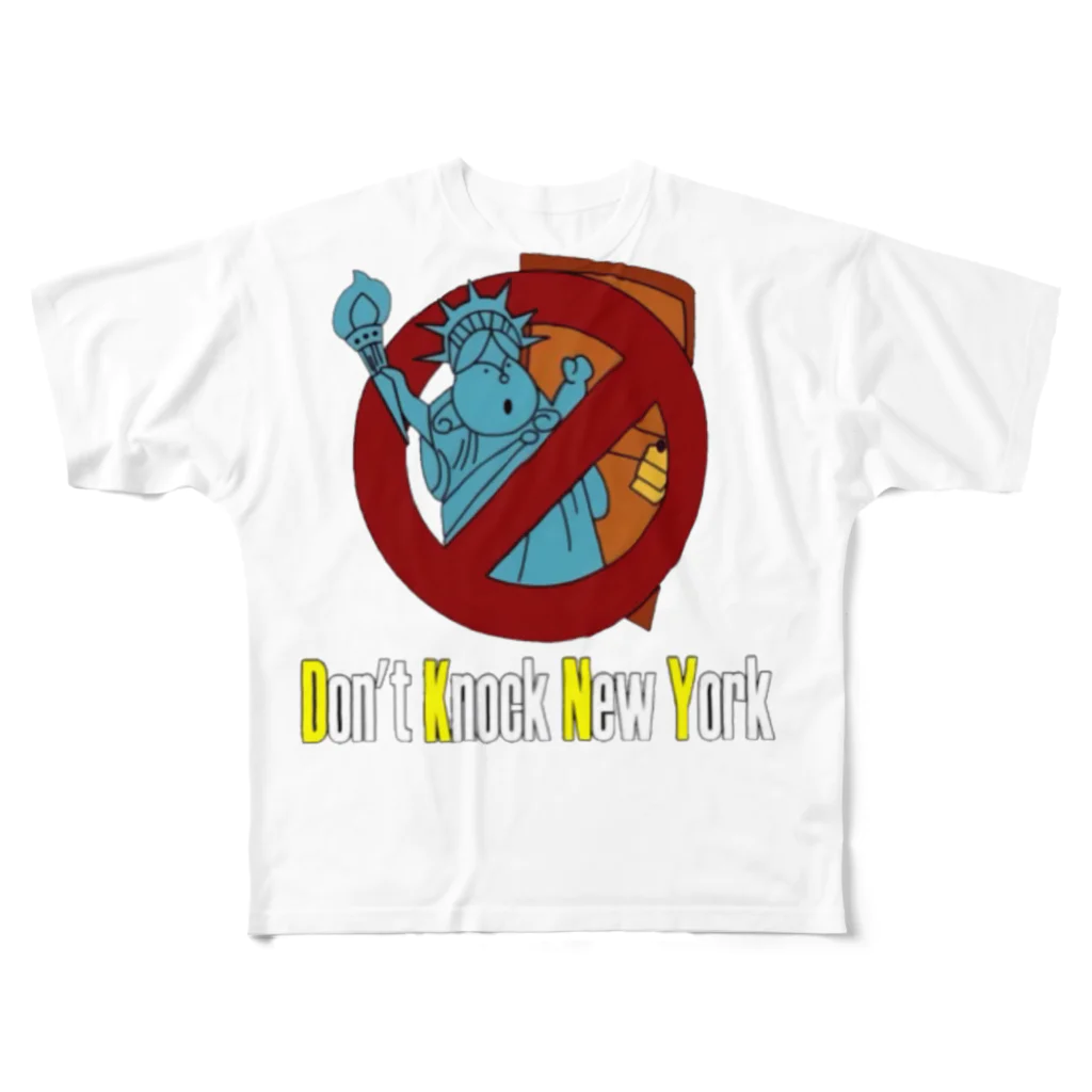 健三ショップのDon't　knock New York フルグラフィックTシャツ