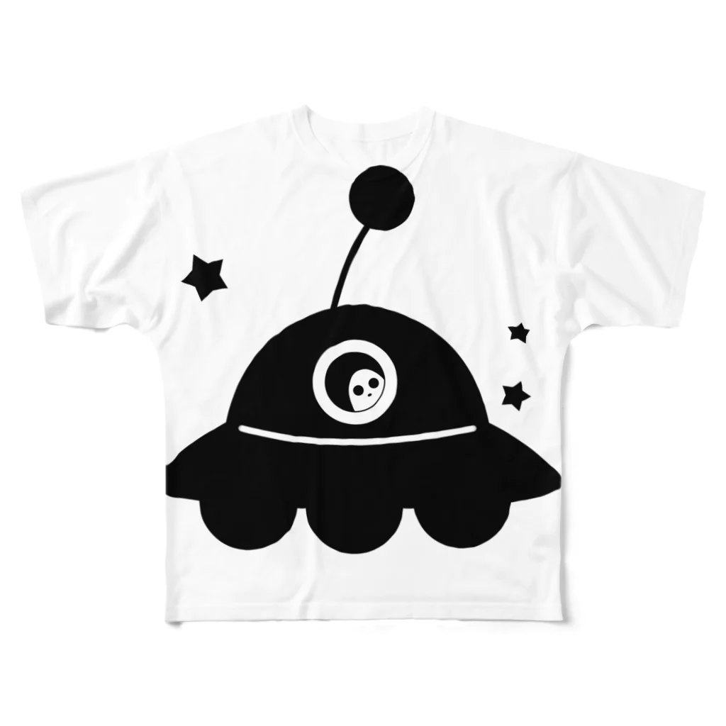 cosmicatiromのUFO フルグラフィックTシャツ