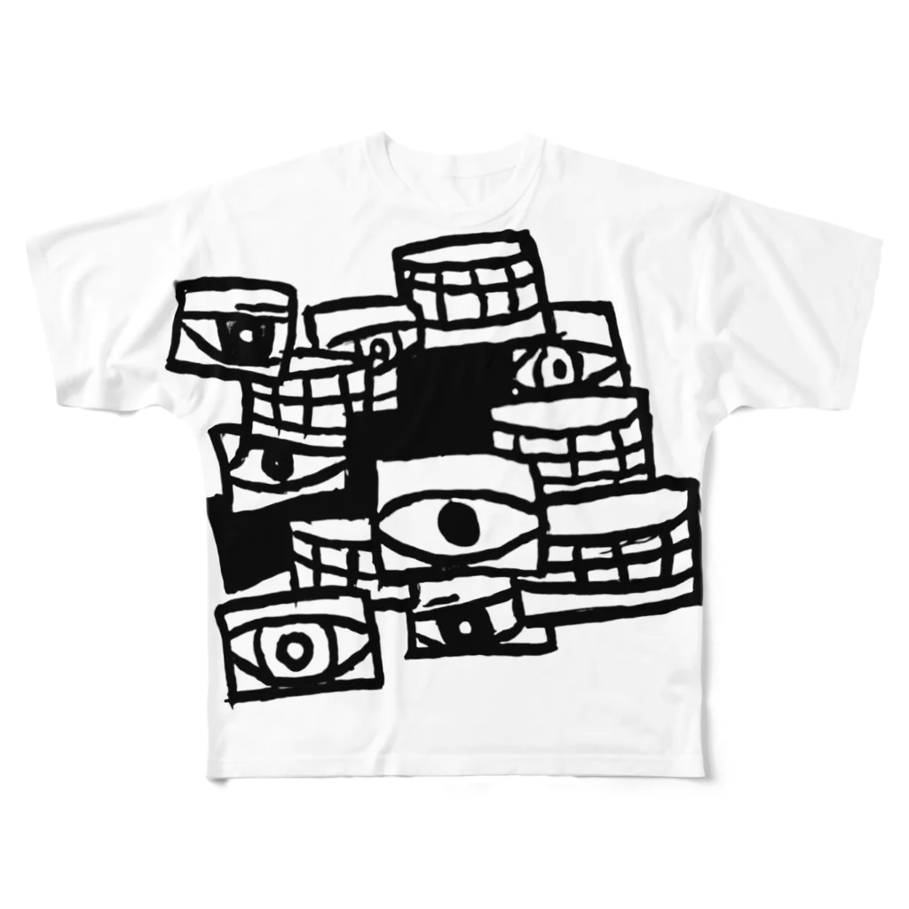 湊ミカンのパネル All-Over Print T-Shirt