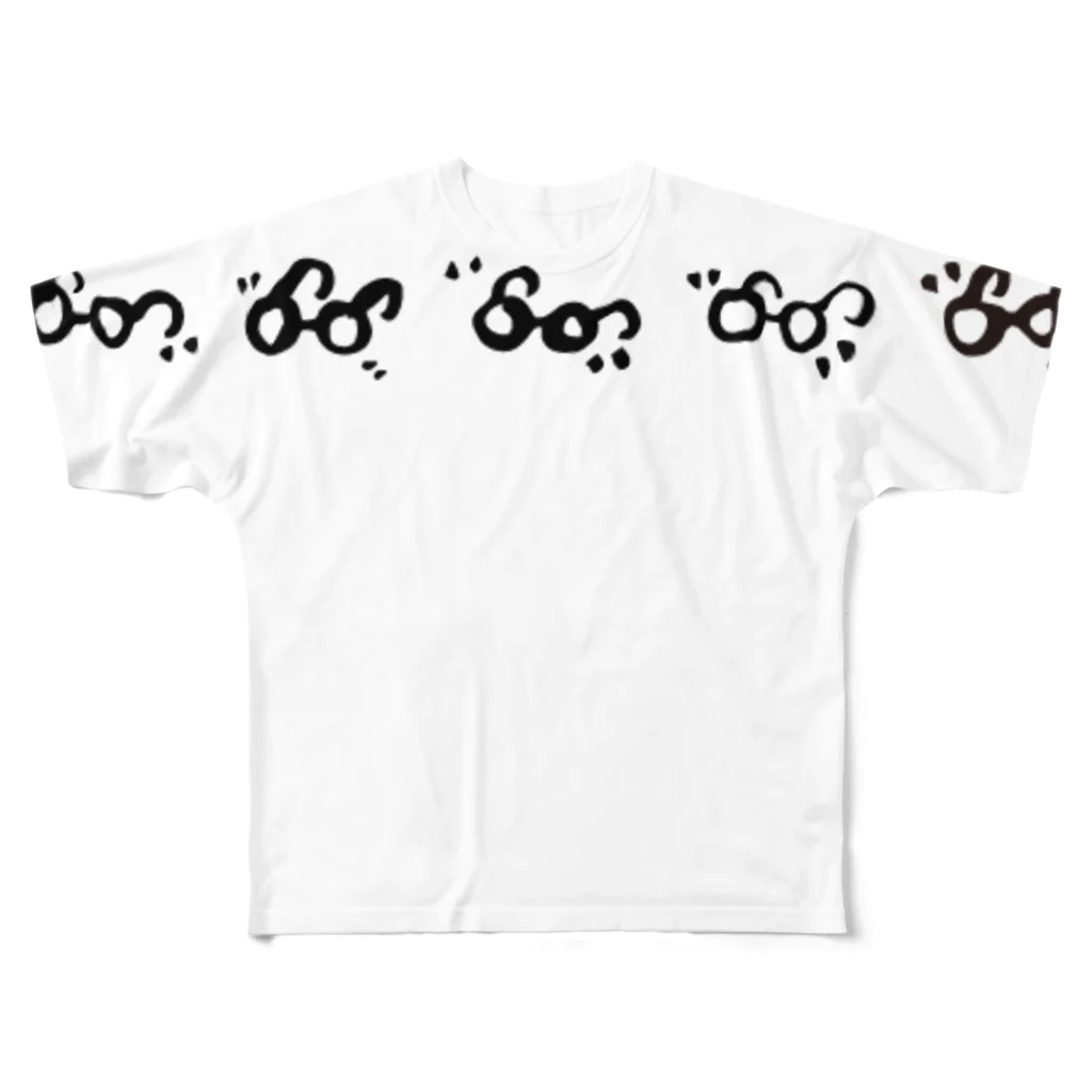 meganenofujiの出しゃばった眼鏡 All-Over Print T-Shirt