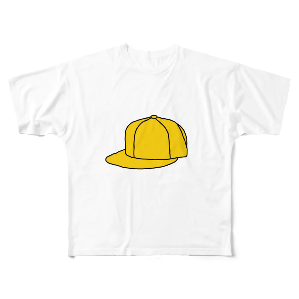 ブロッコリーの黄色い帽子 フルグラフィックTシャツ