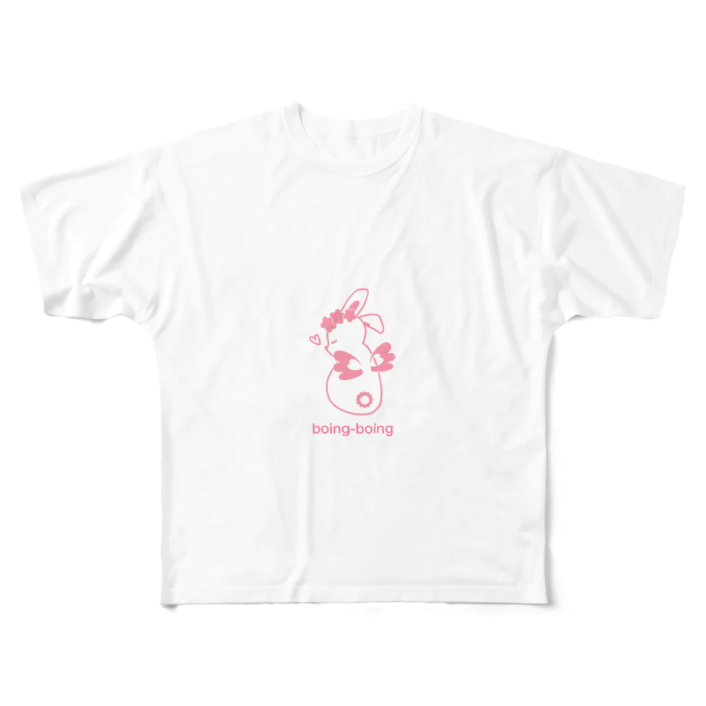 s-rinのうさぎちゃんボイン All-Over Print T-Shirt