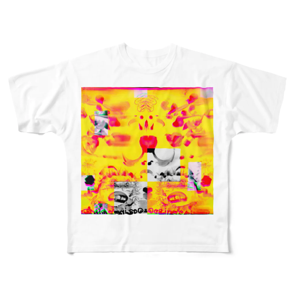 egg Artworks & the cocaine's pixの愛慾の残骸 フルグラフィックTシャツ