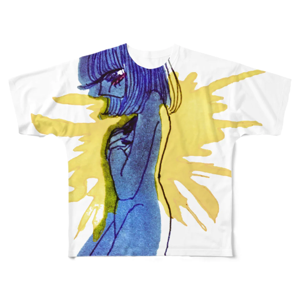 うゃむの心を感じる女 All-Over Print T-Shirt