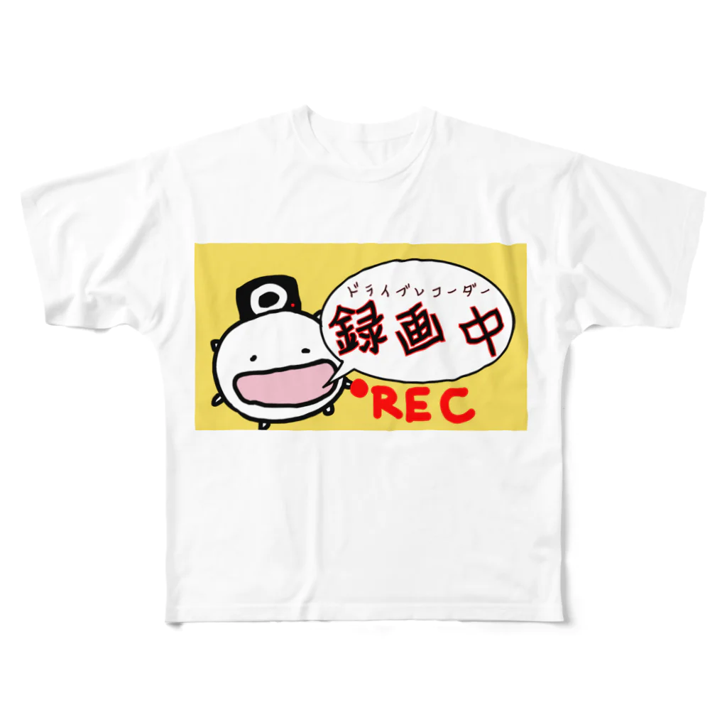 ダイナマイト87ねこ大商会のドライブレコーダー録画中なねこです フルグラフィックTシャツ