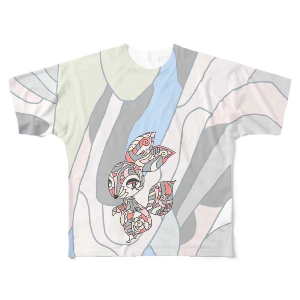 HAL-HIのRISUSAGI All-Over Print T-Shirt