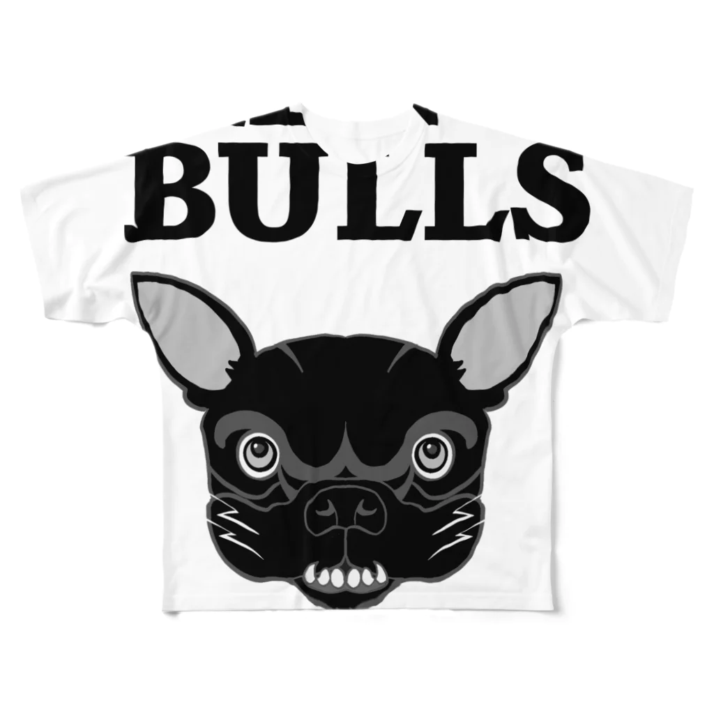 KEITAのFRENCH BULLS (ブリンドル.Ver) フルグラフィックTシャツ