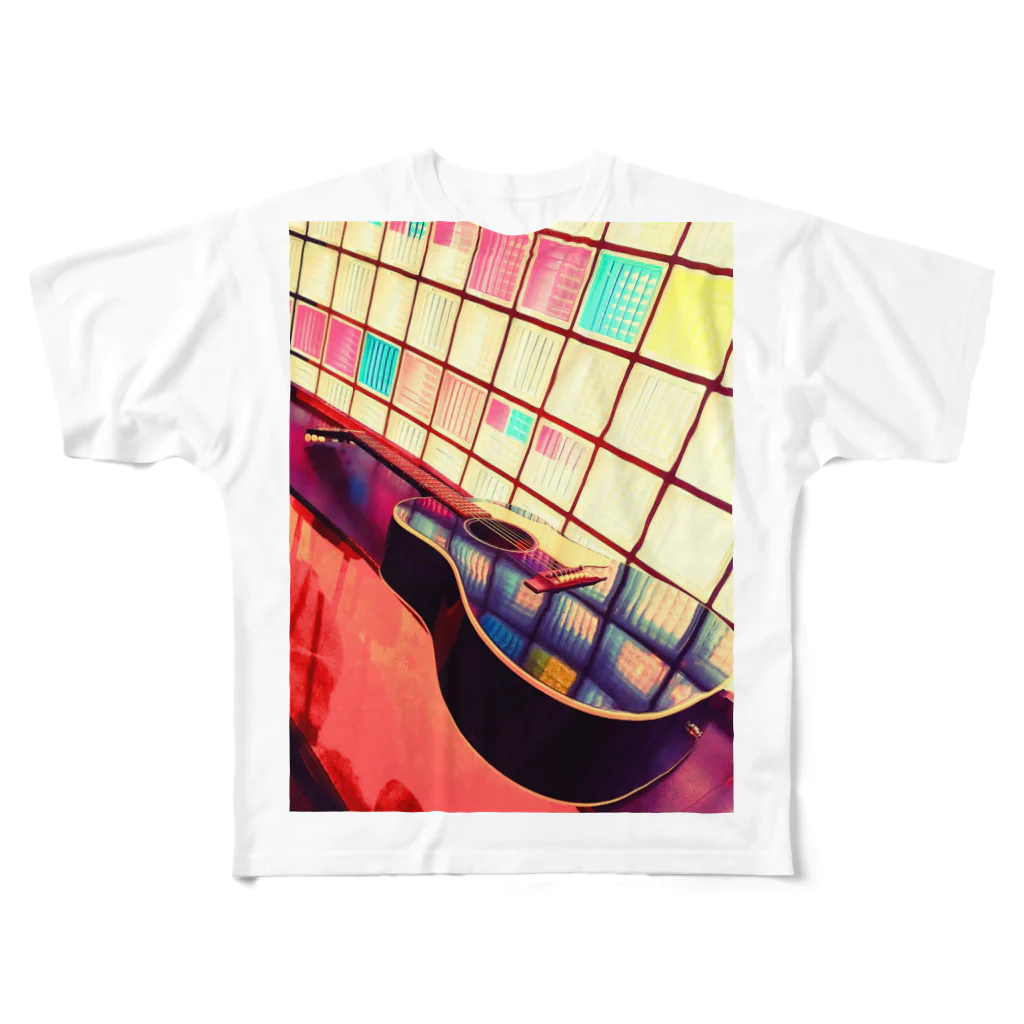 升屋来夢のカラフルとギター All-Over Print T-Shirt