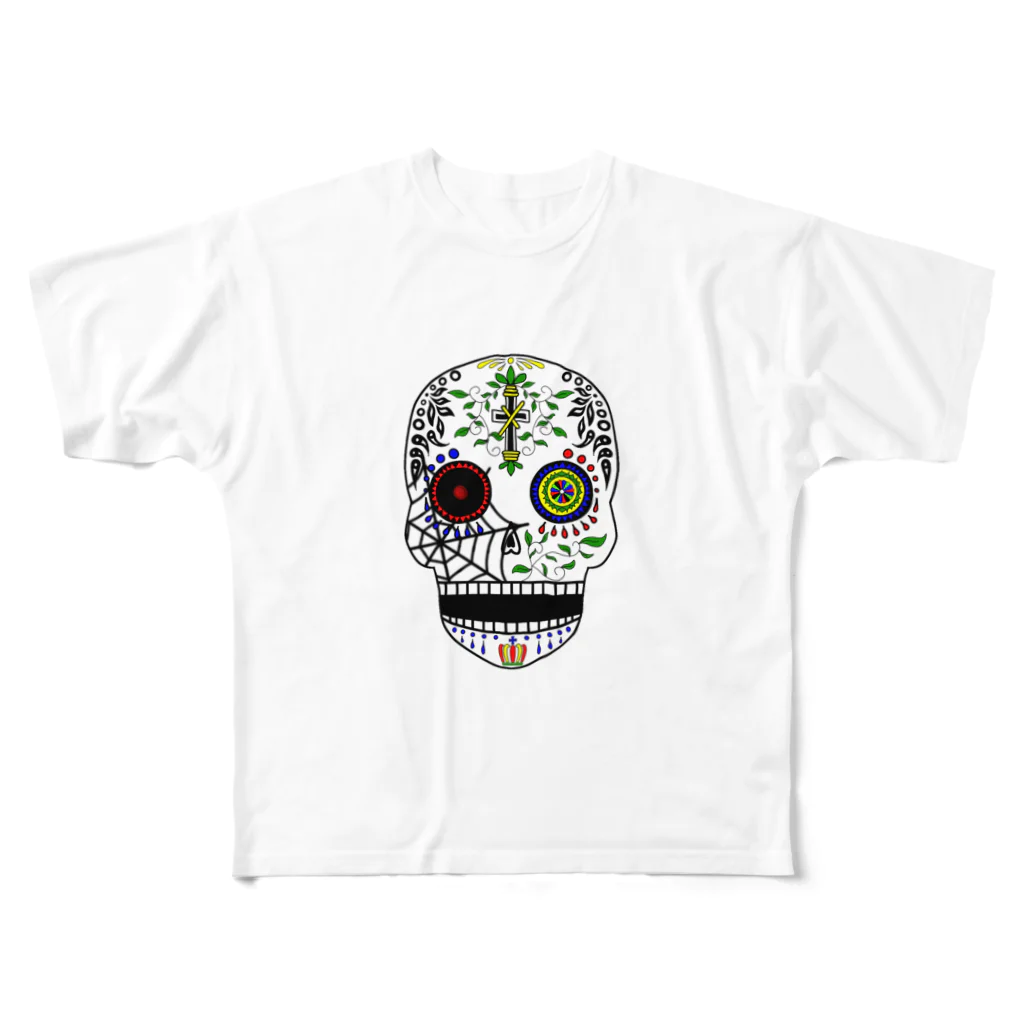 うっぷすのPoPSKULL2 All-Over Print T-Shirt