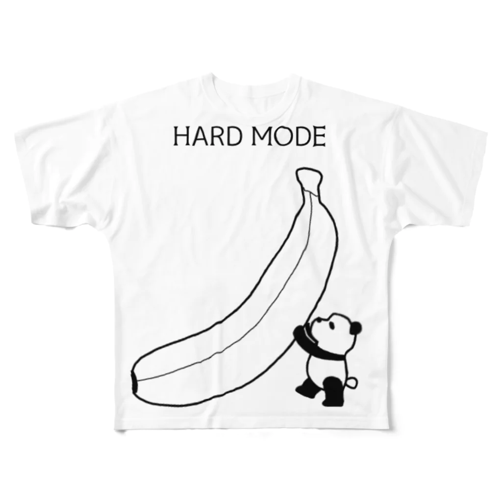 EMILI'S HOUSEのHARD MODE ぱんだ(HARD/HERO) All-Over Print T-Shirt