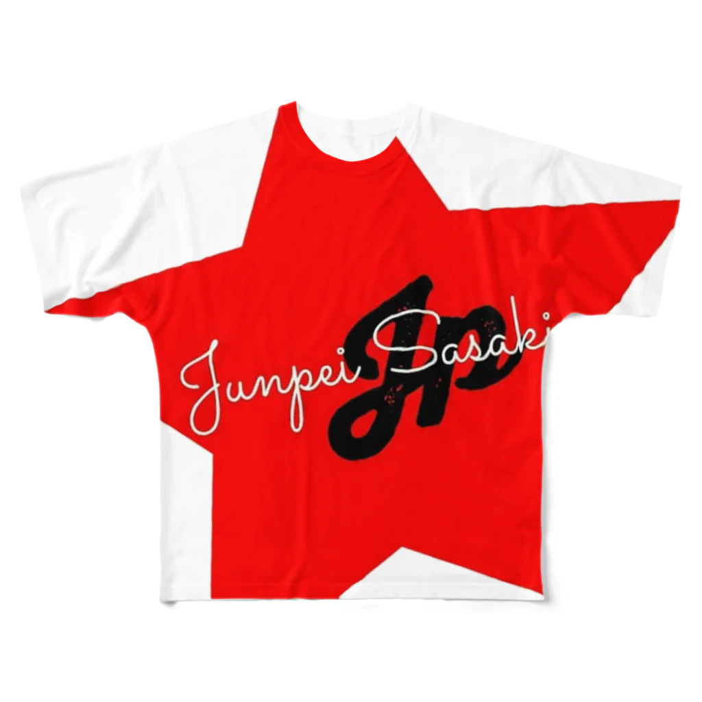 佐々木淳平のグッズショップです。のJP STAR LOGO フルグラフィックTシャツ