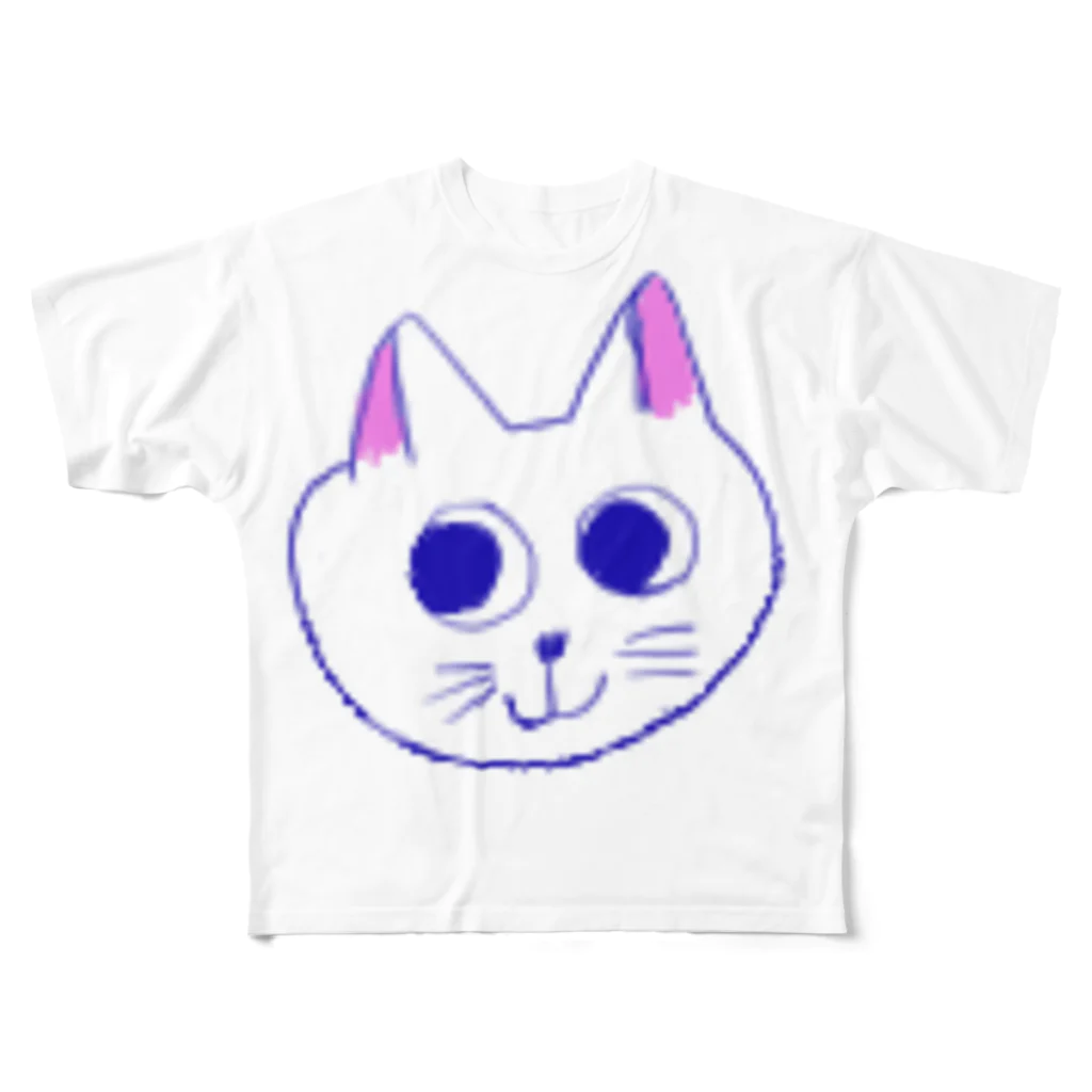 お花屋さんのねこ フルグラフィックTシャツ