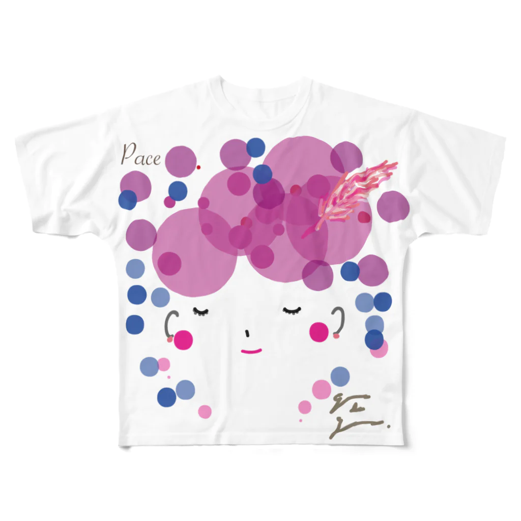 gama da gamaのpace （背景透明版） All-Over Print T-Shirt