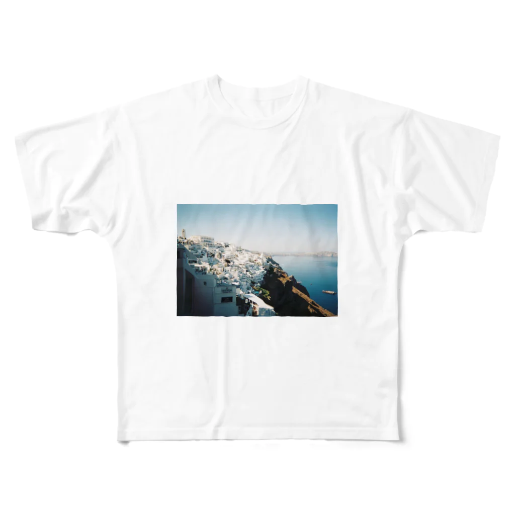 Photoshopの空と影 フルグラフィックTシャツ