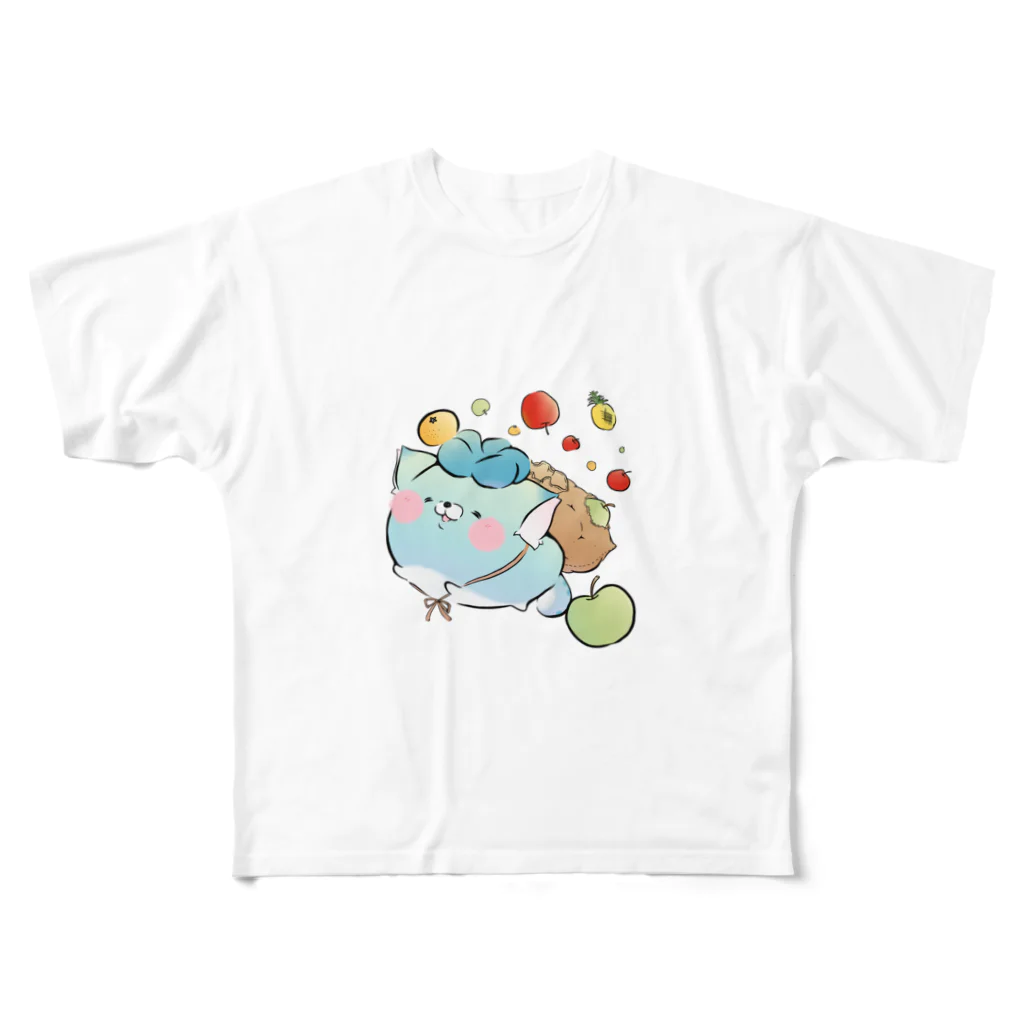 じんねこショップのお出かけじんねこ All-Over Print T-Shirt