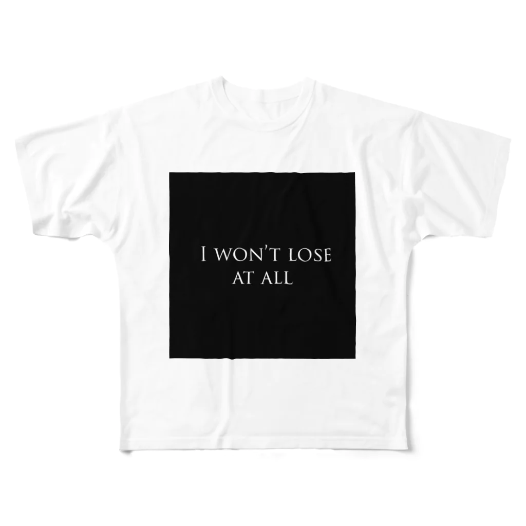 Notalone0705のI won't lose at all フルグラフィックTシャツ