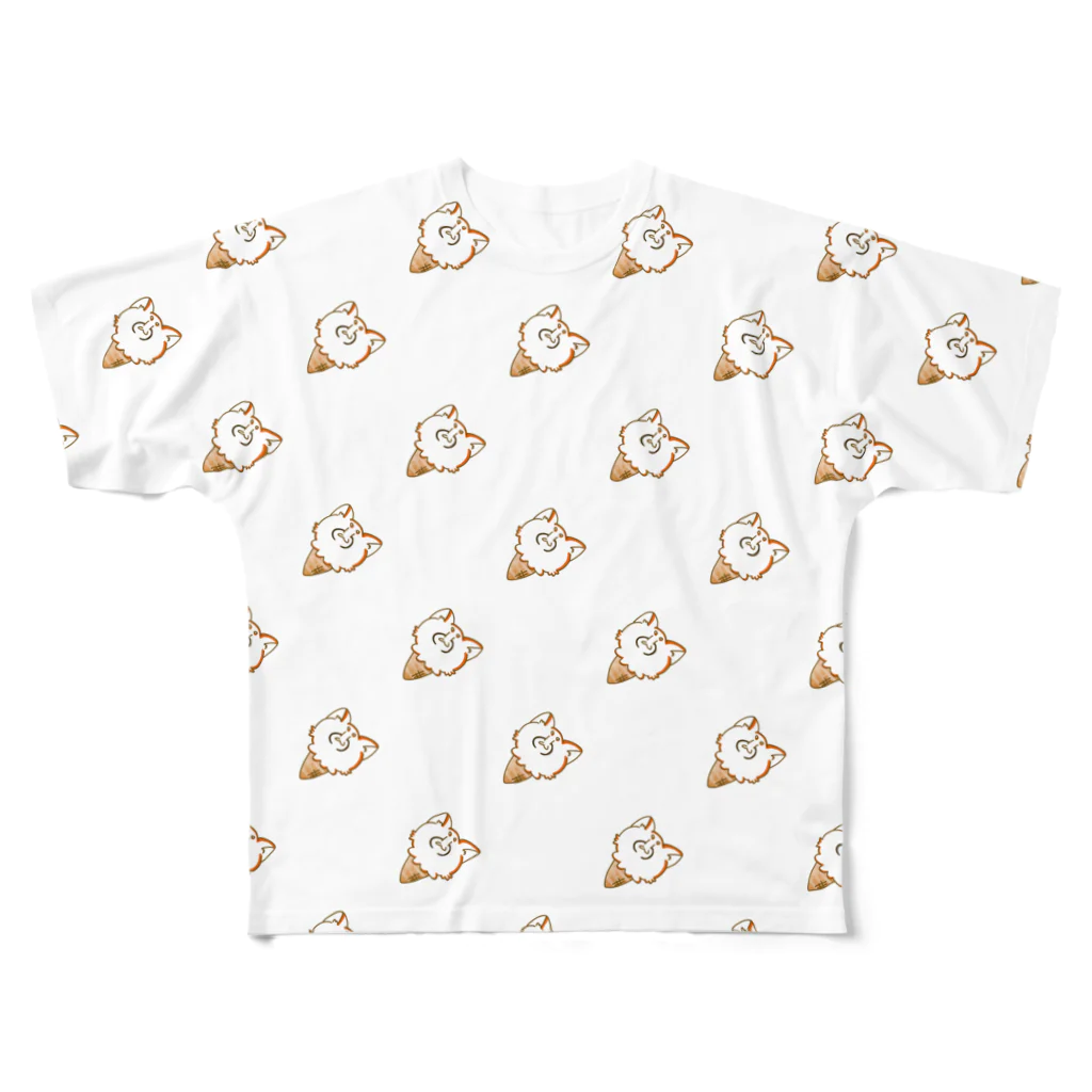 ホットなアイスのとけそうなれさぱん All-Over Print T-Shirt