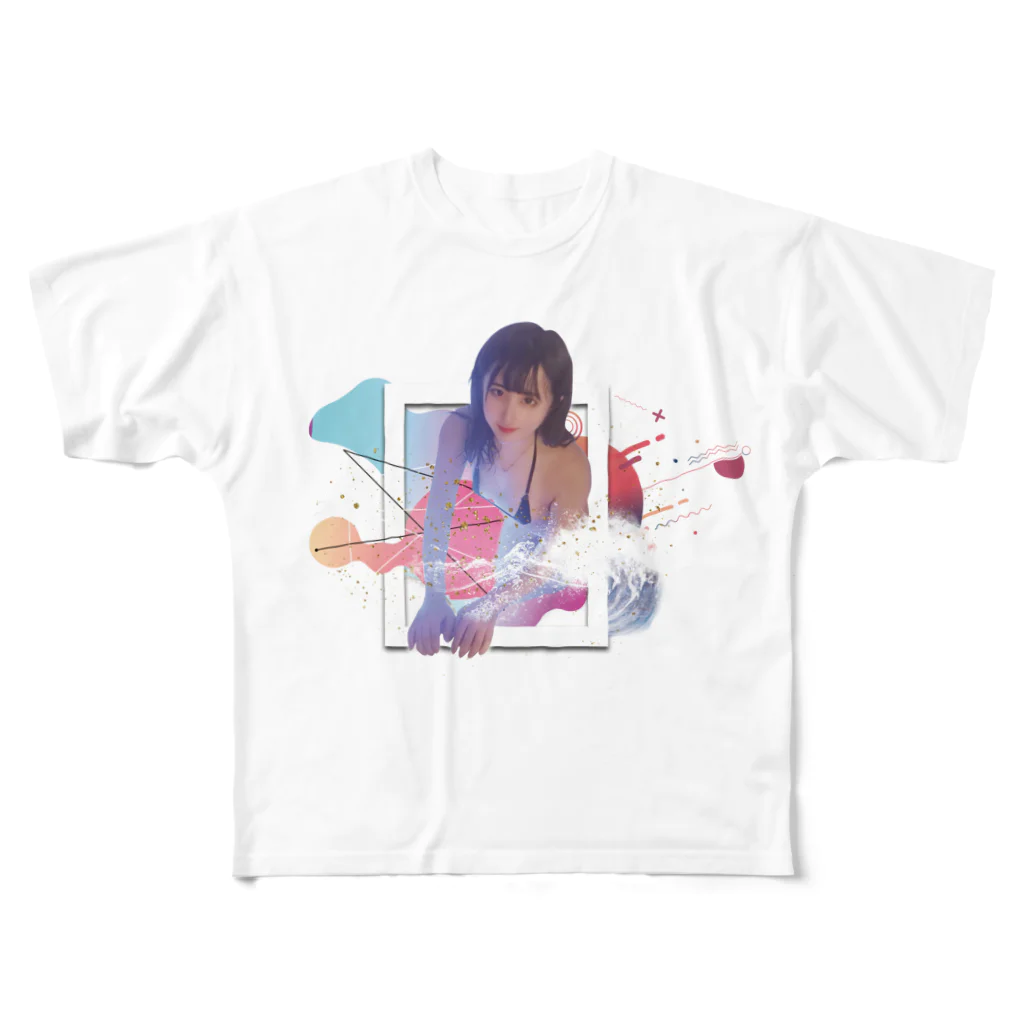 Cafe&Bar Mermaid ☆マーメイド☆のかえでGraph All-Over Print T-Shirt