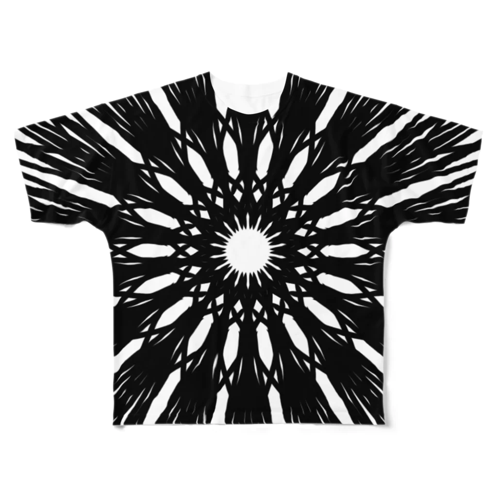 左の幾何学模様　series All-Over Print T-Shirt