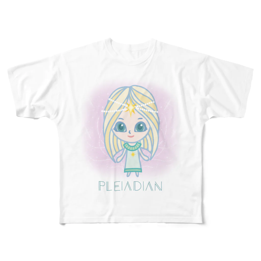 alpacca-creativeのPleiadian（プレアデス星人） フルグラフィックTシャツ