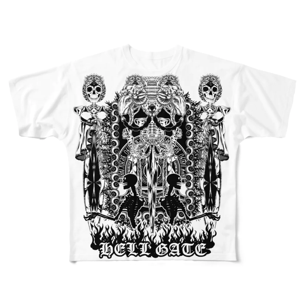 ゴシック屋↣↣ハルの地獄の門番 All-Over Print T-Shirt