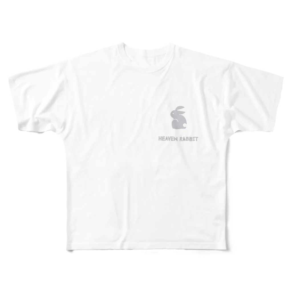 天馬のHeaven Rabbit All-Over Print T-Shirt