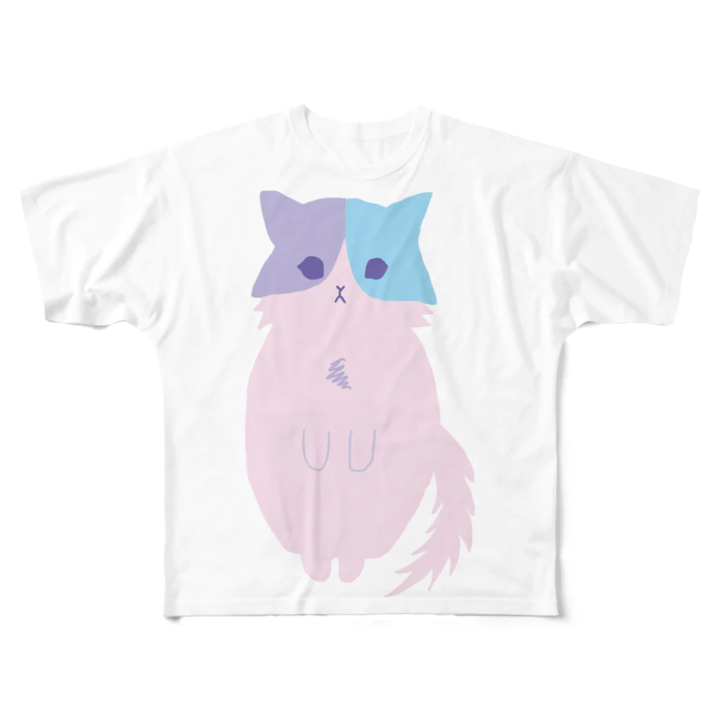 おもち屋さんのおすまし猫(4) All-Over Print T-Shirt