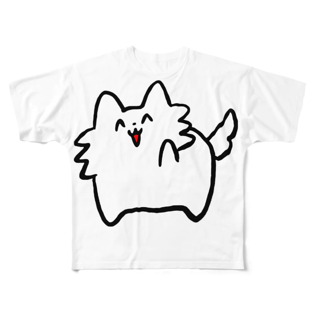 スガイのわんわんお フルグラフィックTシャツ