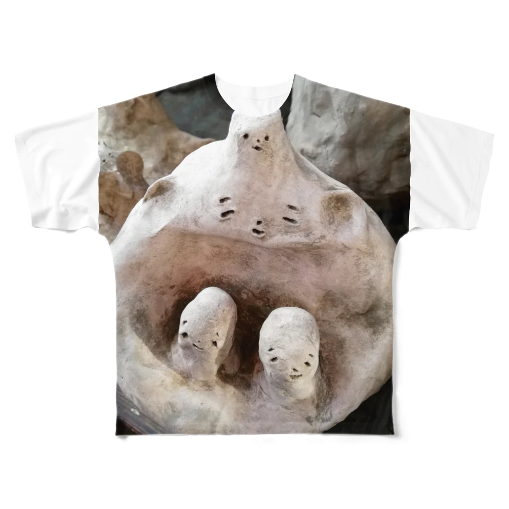 okaka-yamabokkoのゆげ All-Over Print T-Shirt