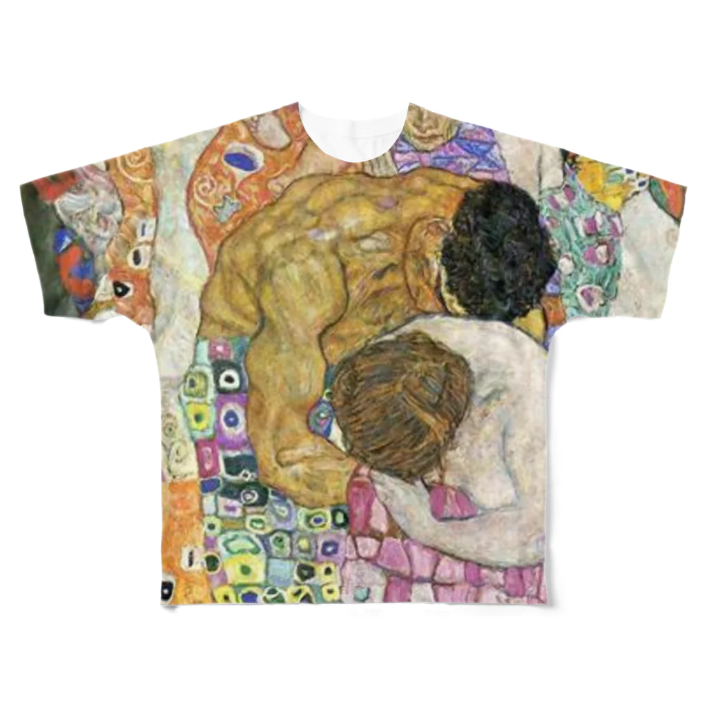 Art Baseのグスタフ・クリムト / 1916 / Death and life / Gustav Klimt  All-Over Print T-Shirt