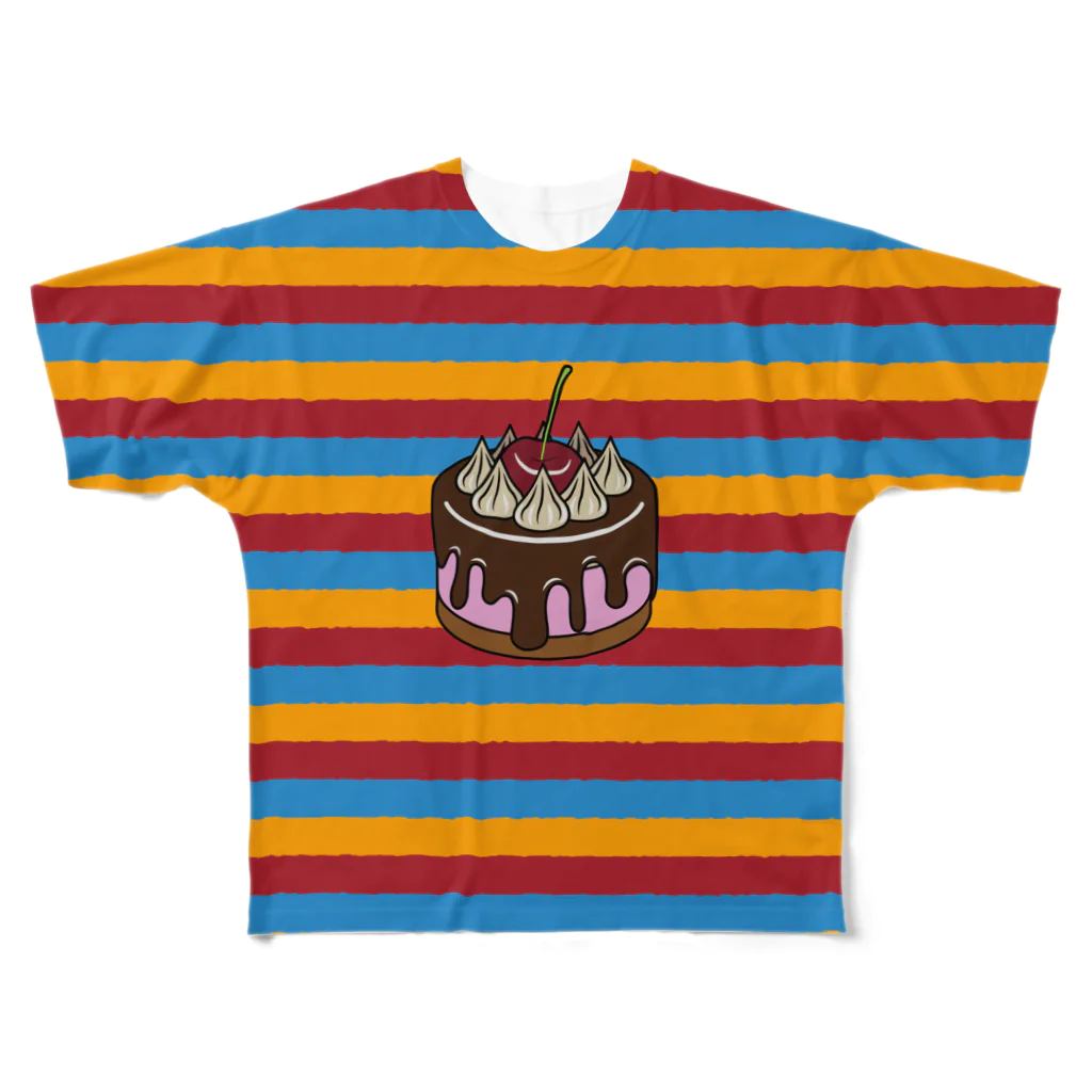 dolce dolce dolceのhigh! high! Cake フルグラフィックTシャツ