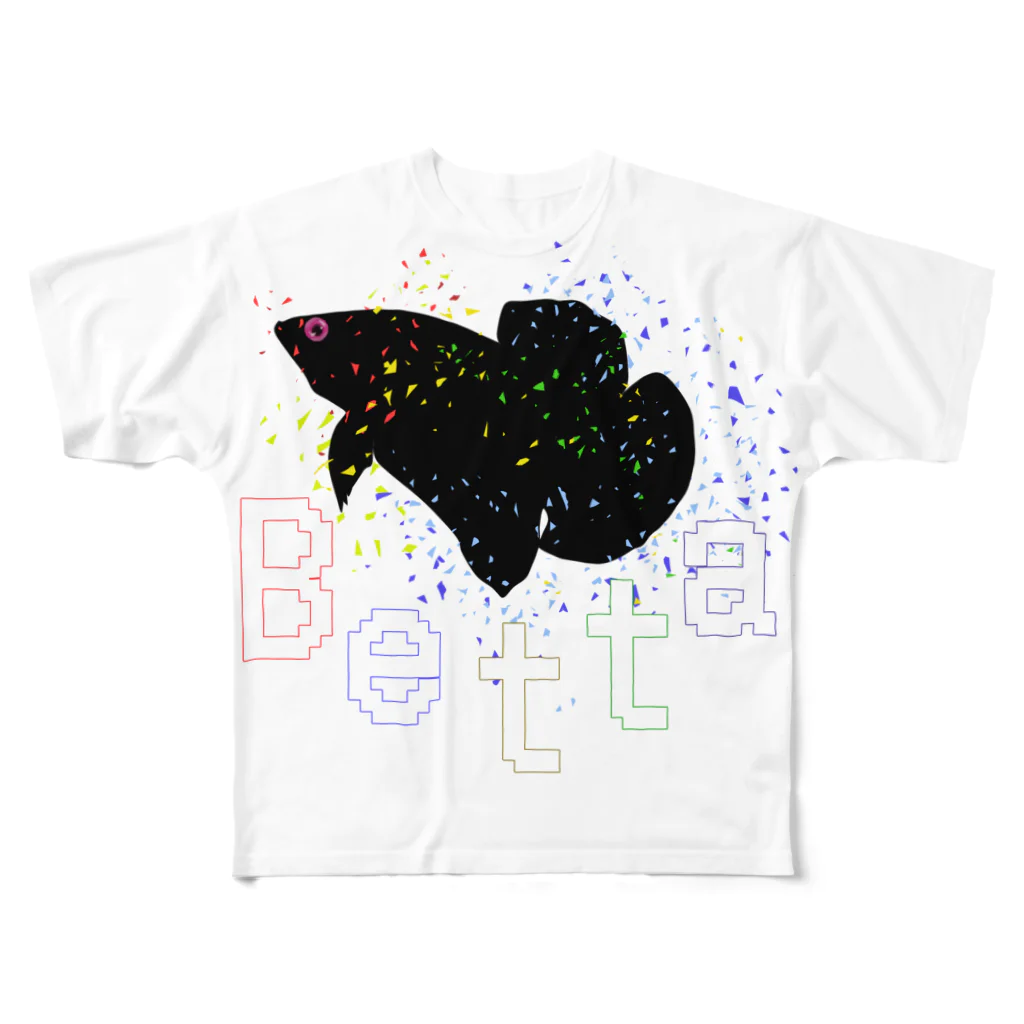 VividWildのVividFishBetta All-Over Print T-Shirt