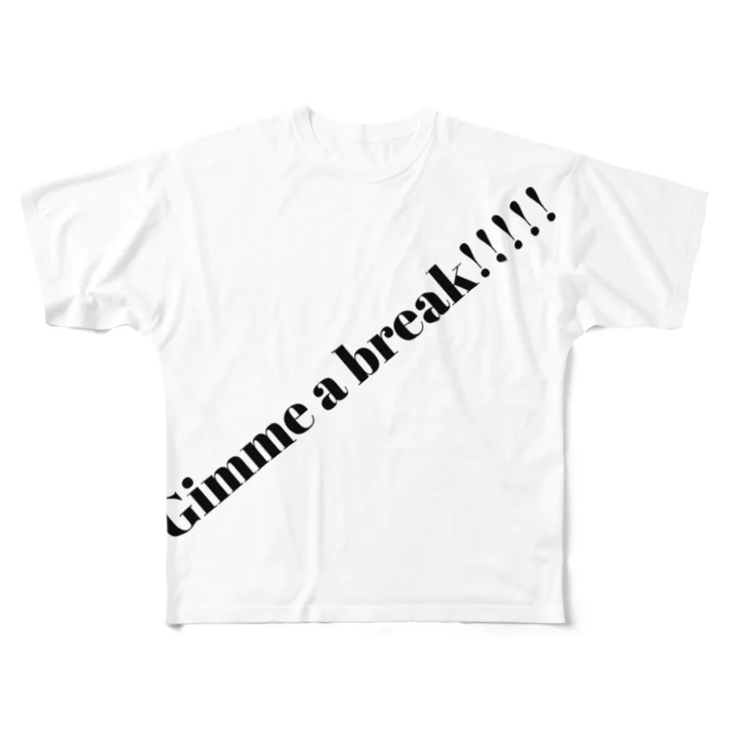 IKANANKOTSUのGimme a break!!!!! フルグラフィックTシャツ