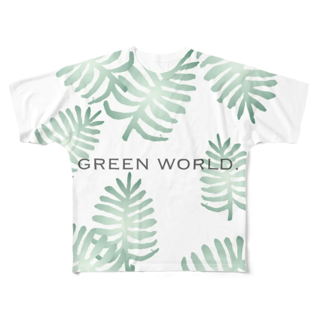 @LIRALUのGreen world② フルグラフィックTシャツ