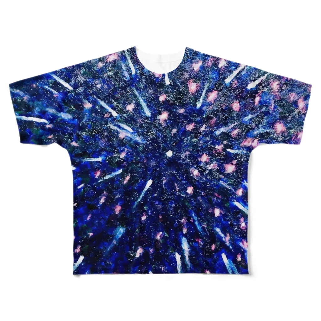 ペン付きPコートの宇宙　春 All-Over Print T-Shirt