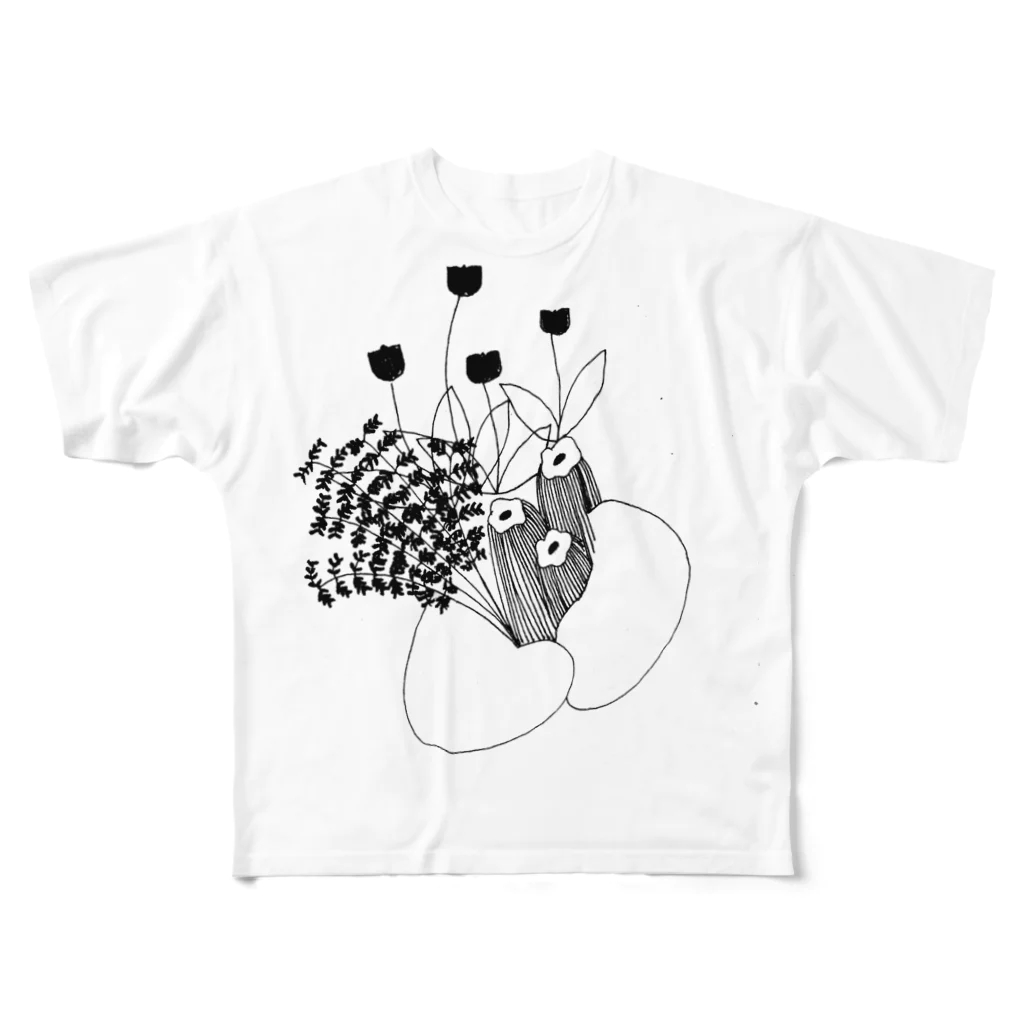 mamiko kakitsuboのお花 All-Over Print T-Shirt