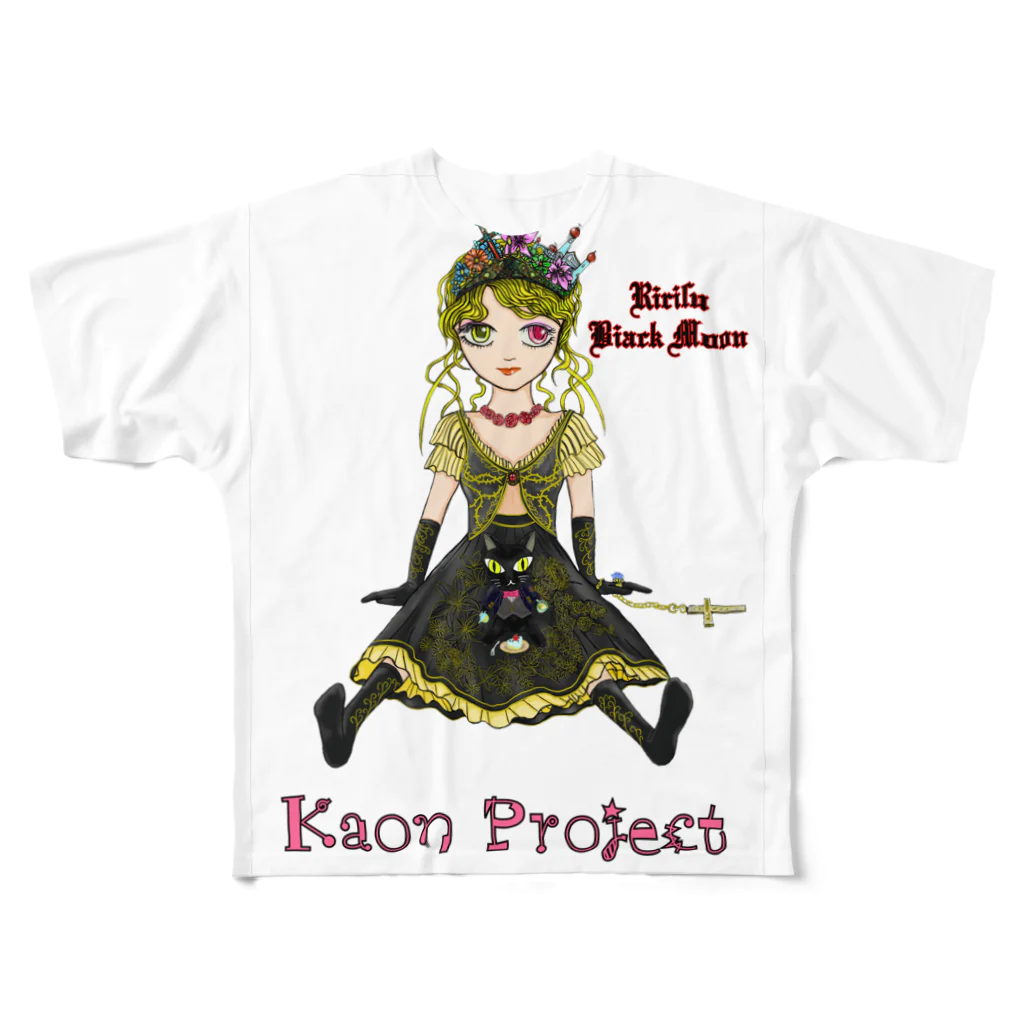 セラムのKaon Project(リリス　ブラックムーン） All-Over Print T-Shirt