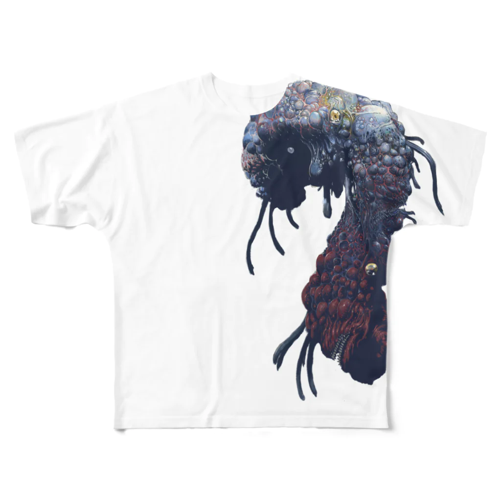 Nottsuo@脳痛男の盲目のもの All-Over Print T-Shirt