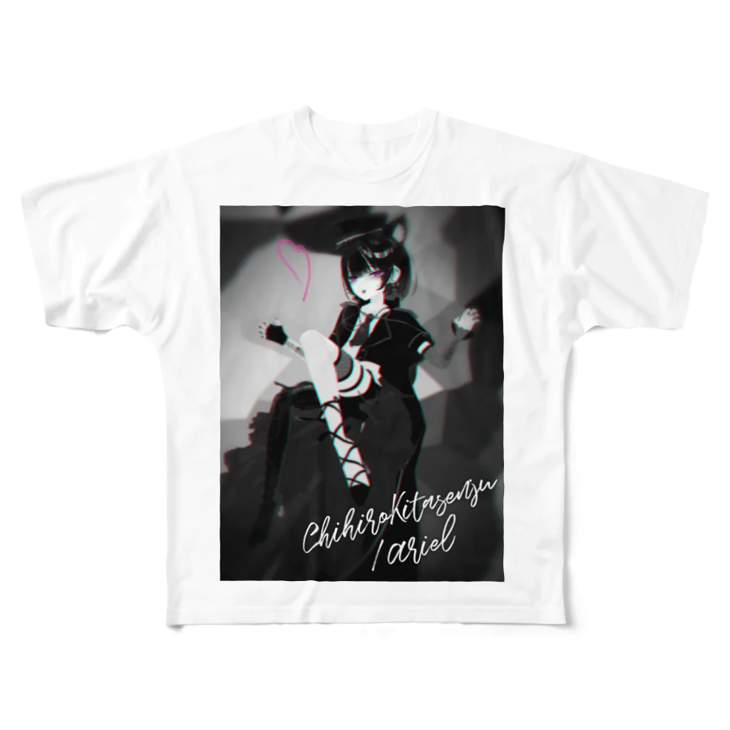 Chihiro KitasenjuのAriel【北千住千洋OfficialGoods】 All-Over Print T-Shirt