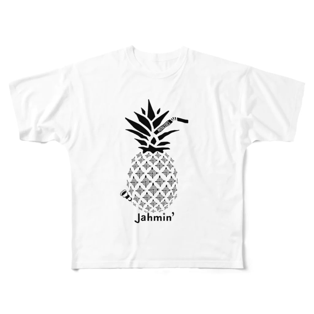 南風酒場Jahmin’のJahmin’ Pine Bong All-Over Print T-Shirt