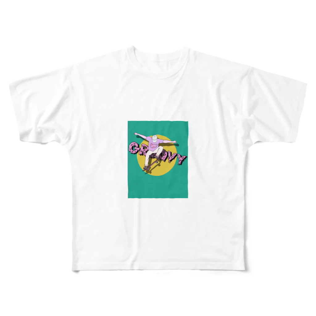 yamada_illustlationのTシャツ フルグラフィックTシャツ