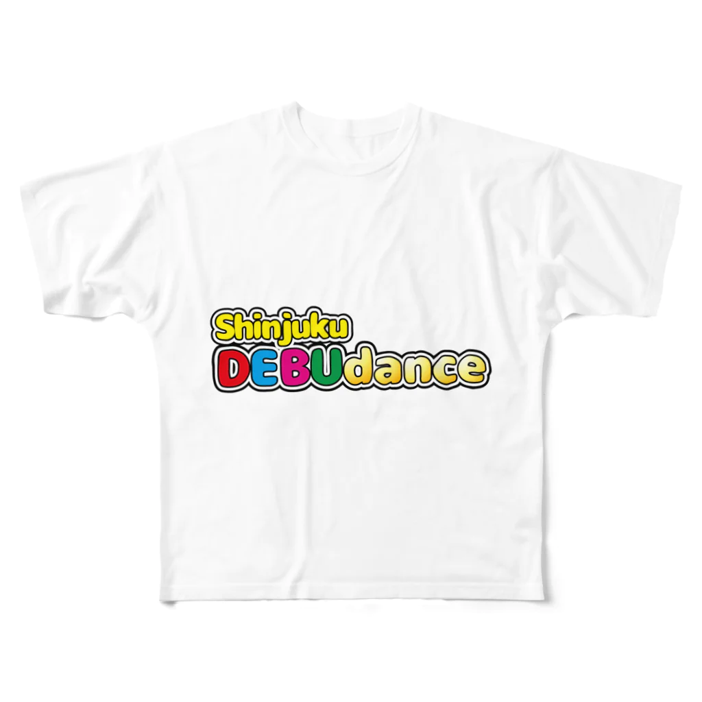 shinjuku DEBUdance💃エアデブダンス開催中のshinjuku DEBUdance公認グッズ フルグラフィックTシャツ