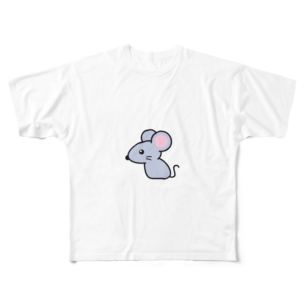 アクセルスタイルの可愛いネズミTシャツ All-Over Print T-Shirt