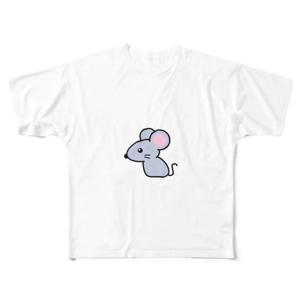 アクセルスタイルの可愛いネズミTシャツ フルグラフィックTシャツ