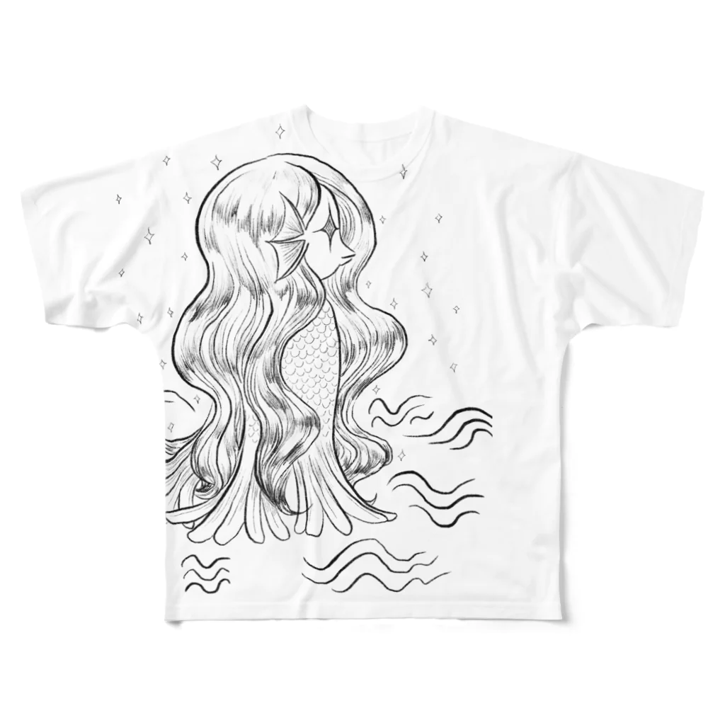 きらきら がーるずのアマビエ様 All-Over Print T-Shirt