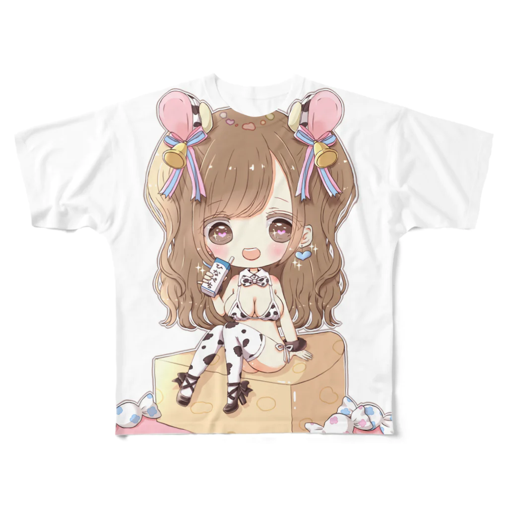 麻倉ひな子🦄🌸ひなぺちのひなぺち フルグラフィックTシャツ