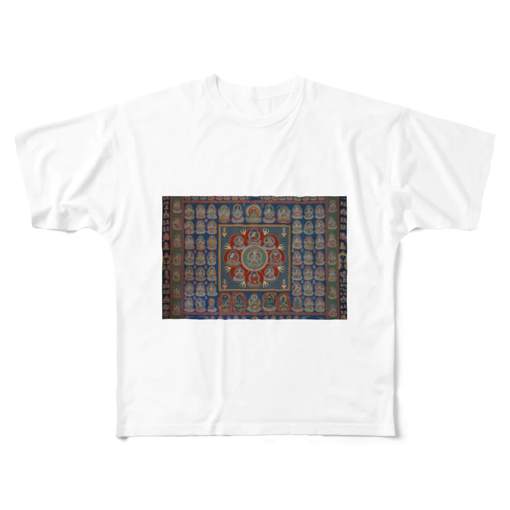 じん'sの胎蔵界曼荼羅 All-Over Print T-Shirt