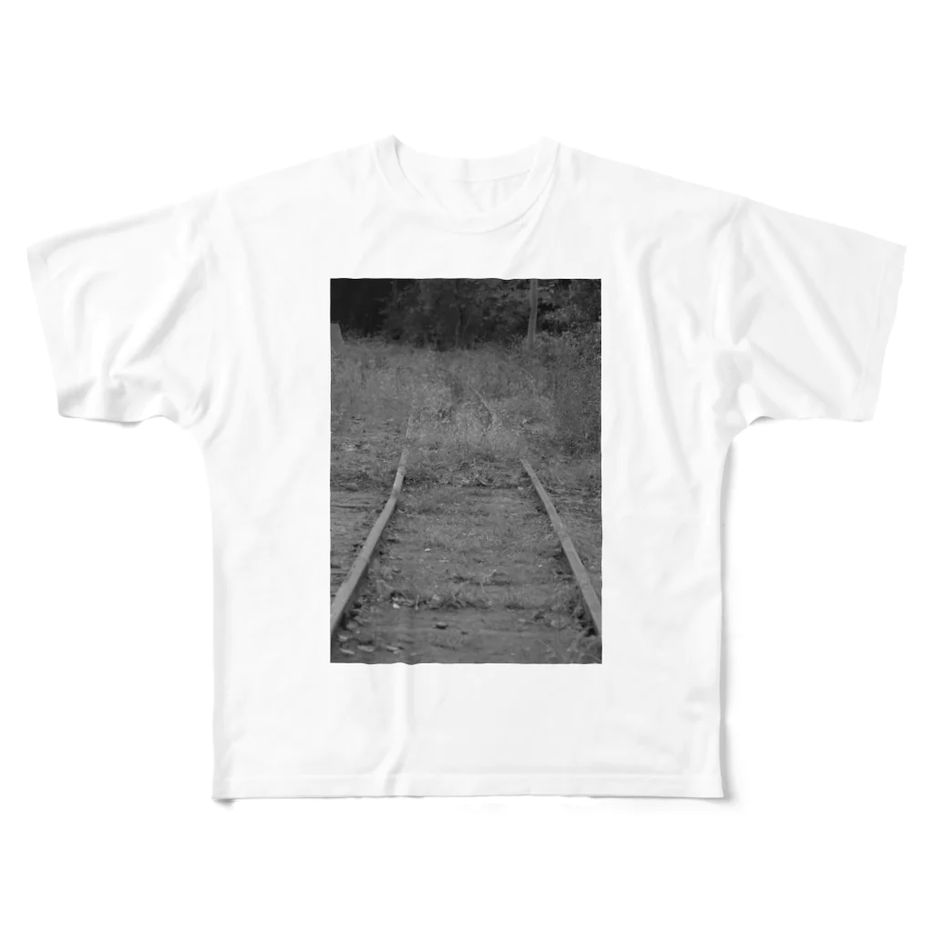 coronblanの廃線 フルグラフィックTシャツ